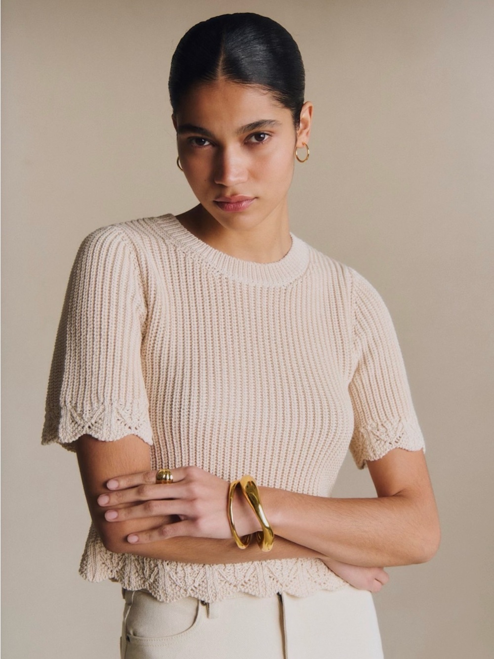 Sézane Solene Knit Sweater